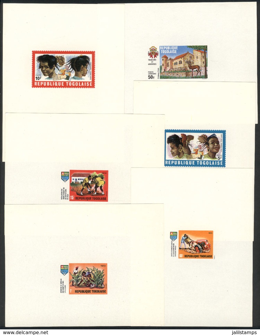 TOGO: 6 Deluxe Proofs Of Various Stamps, VERY THEMATIC, Very Fine Quality! - Togo (1960-...)