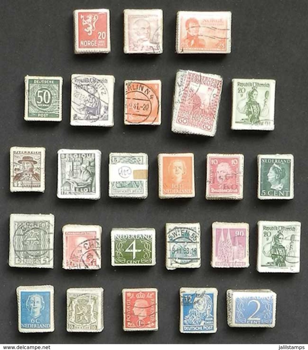 WORLDWIDE: 25 Different Bundles Of 100 Equal Stamps Each, Total 2500 Used Stamps, VF Quality, Low Start! NOTE: The Value - Other & Unclassified