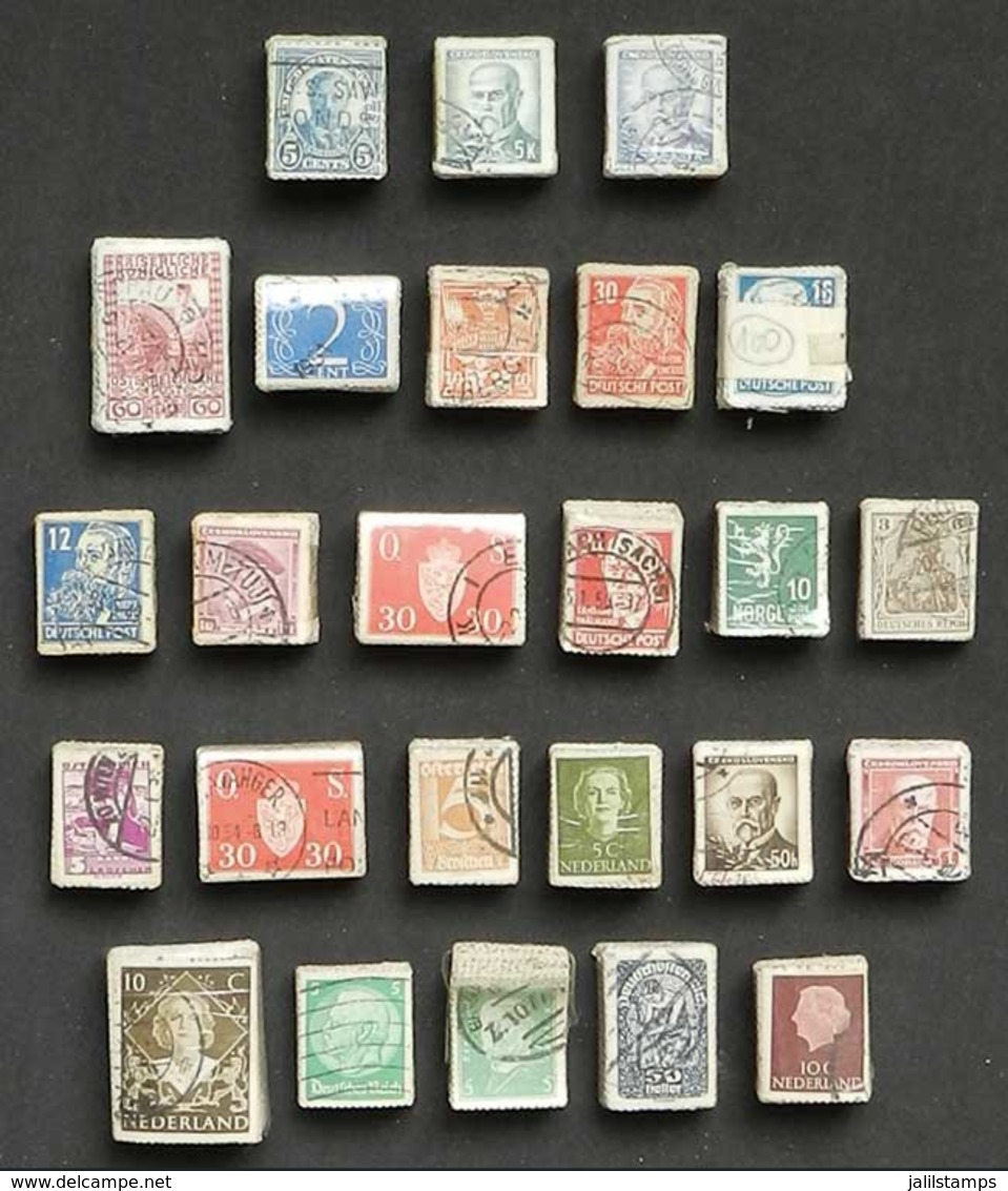 WORLDWIDE: 25 Different Bundles Of 100 Equal Stamps Each, Total 2500 Used Stamps, VF Quality, Low Start! NOTE: The Value - Other & Unclassified