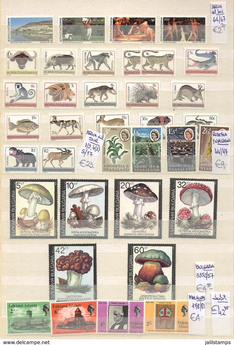 WORLDWIDE: Large Stockbook Full Of Stamps And Sets, VERY THEMATIC, Sorted By Yvert Number And With Price, Most MNH (a Sm - Other & Unclassified