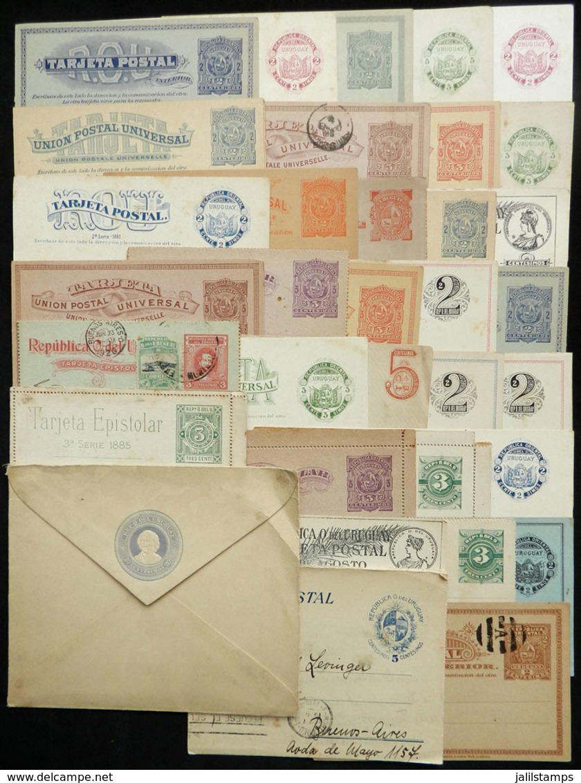 URUGUAY: 33 Old Postal Stationeries, Most Unused And Of Fine Quality, Good Opportunity! - Uruguay