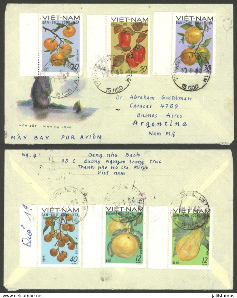 VIETNAM: Cover Sent To Argentina In 1980 With Nice Postage, VF Quality! - Vietnam