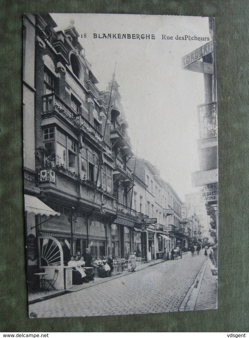 BLANKENBERGE - RUE DES PECHEURS 1911 ( Scan Recto/verso ) - Blankenberge