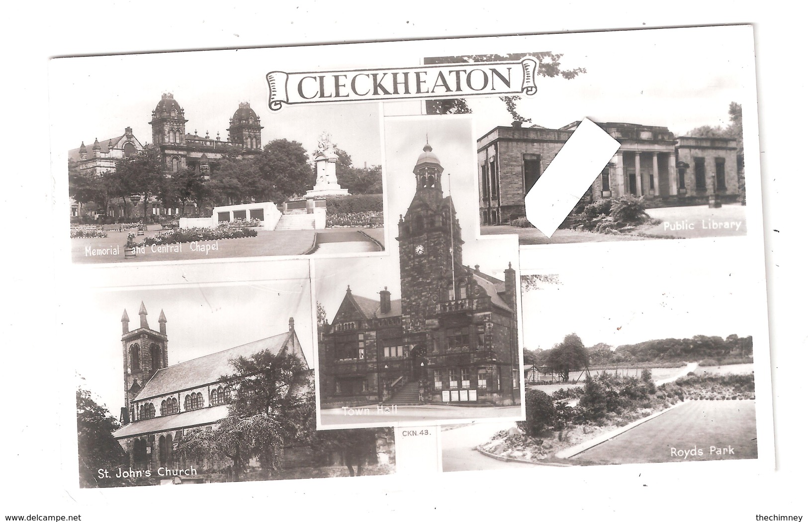 RP CLECKHEATON MULTIVIEW POSTCARD Nr HUDDERSFIELD USED 1961 BY LILLYWHITE - Sonstige & Ohne Zuordnung