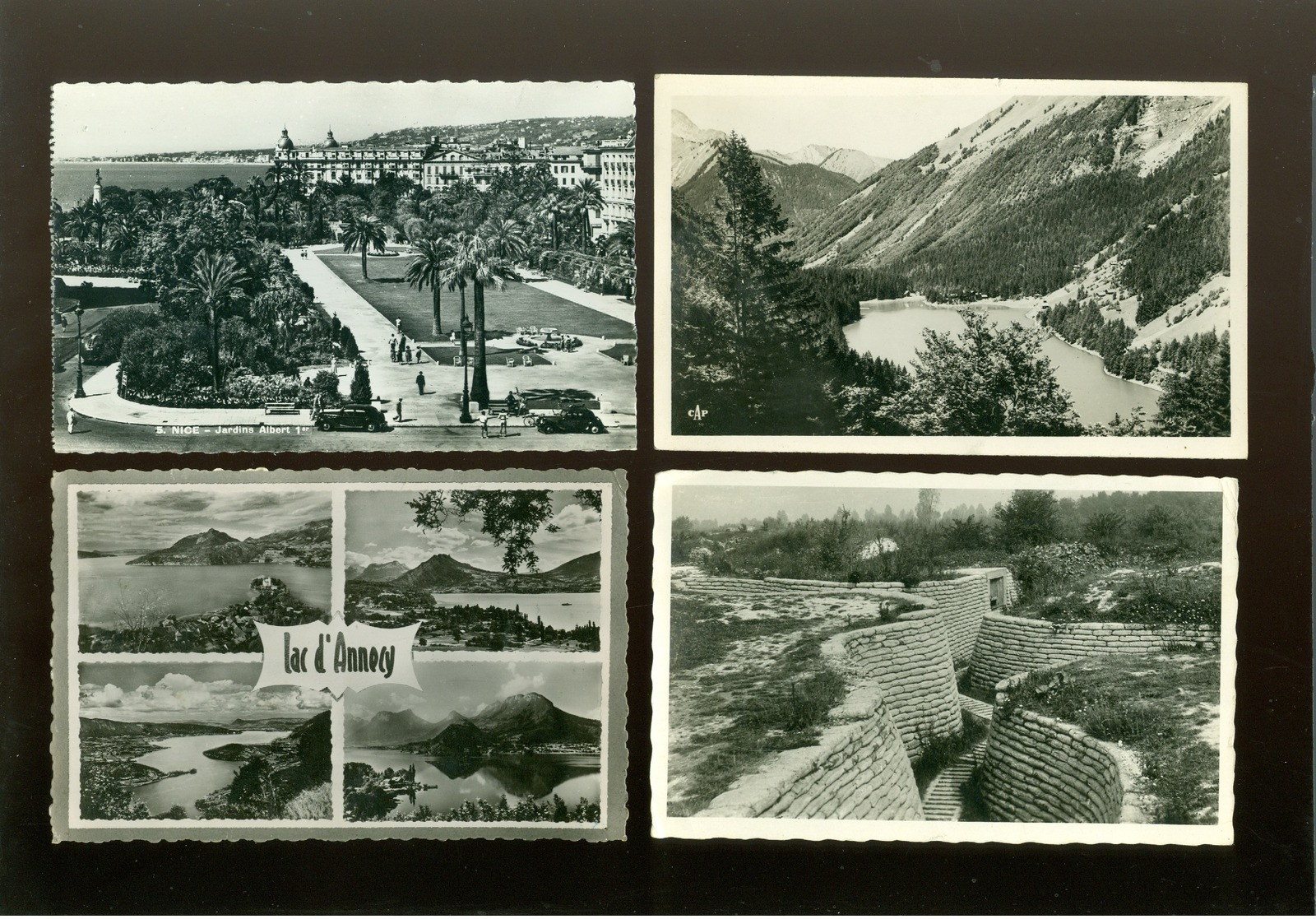 Beau lot de 60 cartes postales de France S. M. petit format brillante      Mooi lot van 60 postkaarten van Frankrijk