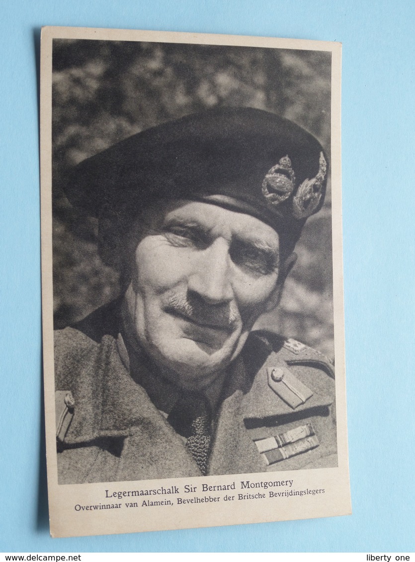 Legermaarschalk Sir BERNARD MONTGOMERY ( Tuck - Star ) Anno 19?? ( Zie Foto Voor Details ) ! - Hommes Politiques & Militaires