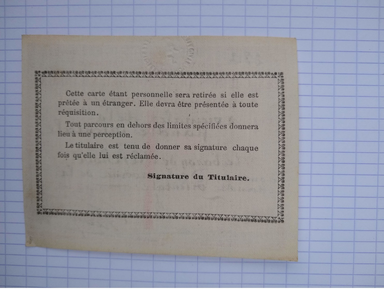 1911 Chemin De Fer Vicinaux Billet Libre Parcours Flandre Orientale SNCV Baron De Kerchove Gouverneur Gand - Europe