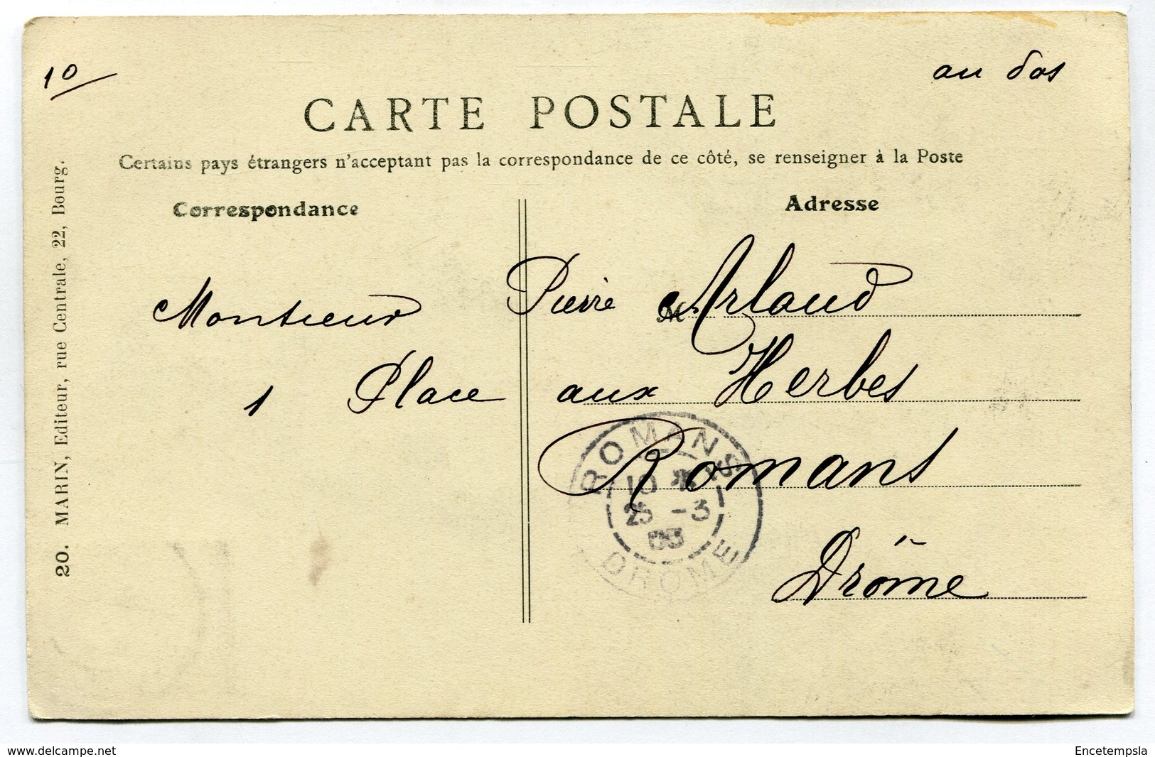 CPA - Carte Postale - Folklore - Bressane - Costume National - 1905 (M8029) - Costumes
