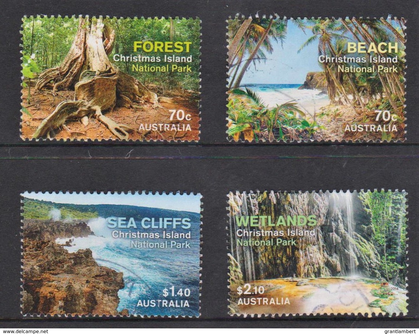 Christmas Island 2014 National Parks Set Of 4 Used - - Christmas Island