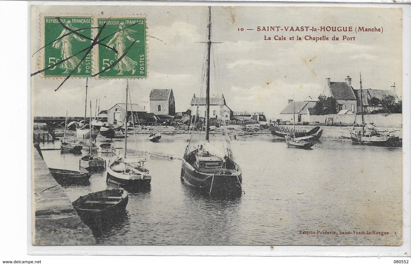 50 LOT 3 de 7 belles cartes de la Manche , état extra