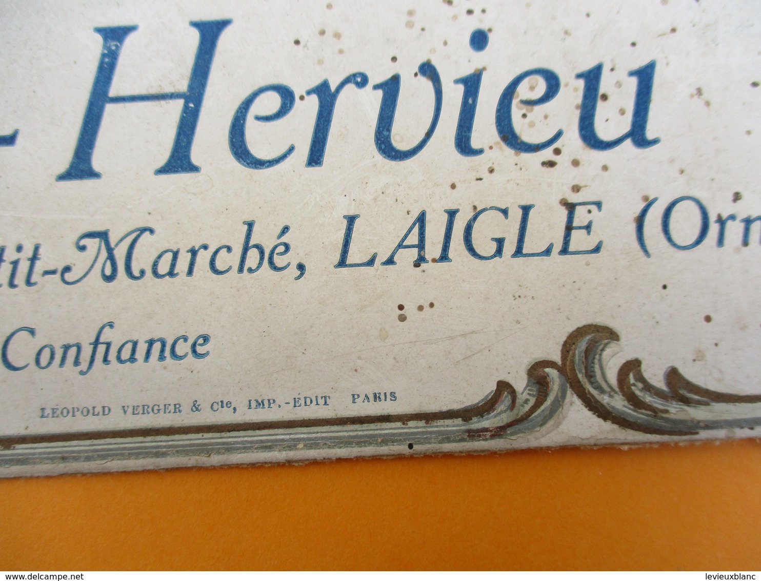 Bandeau Carton  De Support De Courrier/ Frainais-Hervieu/Nouveautés En Tous Genres/ LAIGLE/Orne/Vers 1900-1920   BFPP208 - Sonstige & Ohne Zuordnung