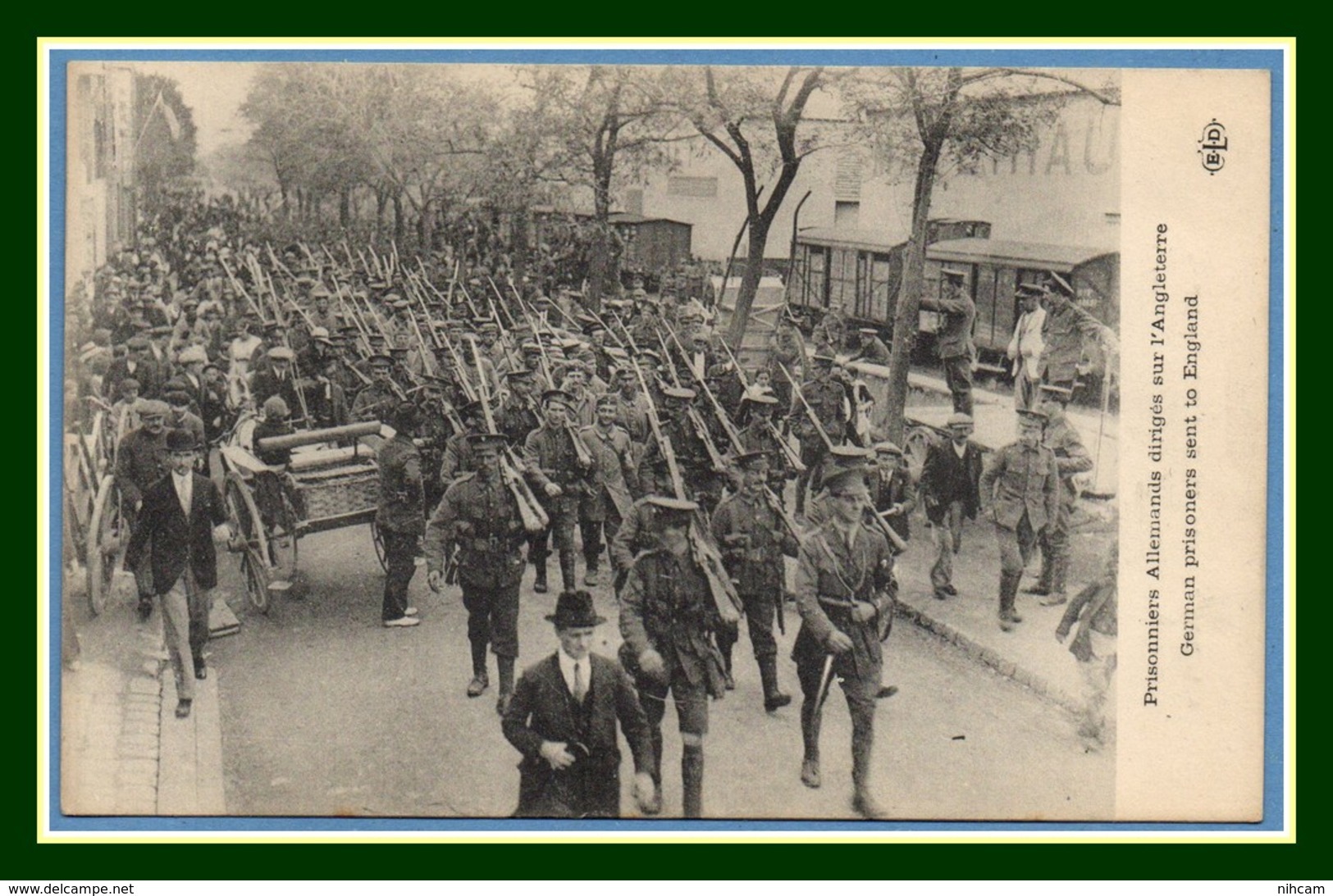 CPA Prisonniers Allemands Dirigés Sur L' Angleterre Guerre 1914 Non écrite TB - Guerre 1914-18