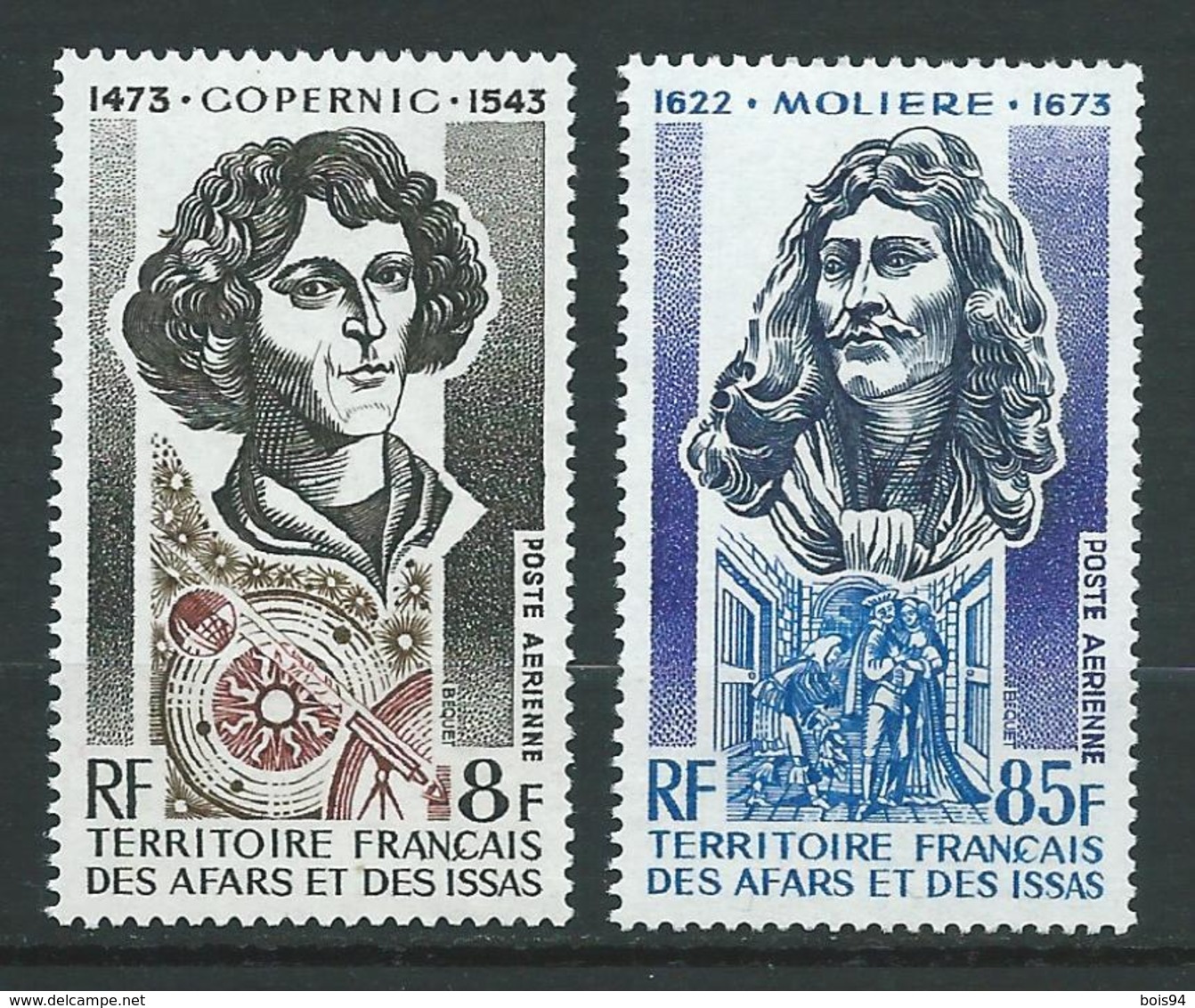 AFARS Et ISSAS 1973 . Poste Aérienne N°s 87 Et 88 . Neufs ** (MNH) - Neufs