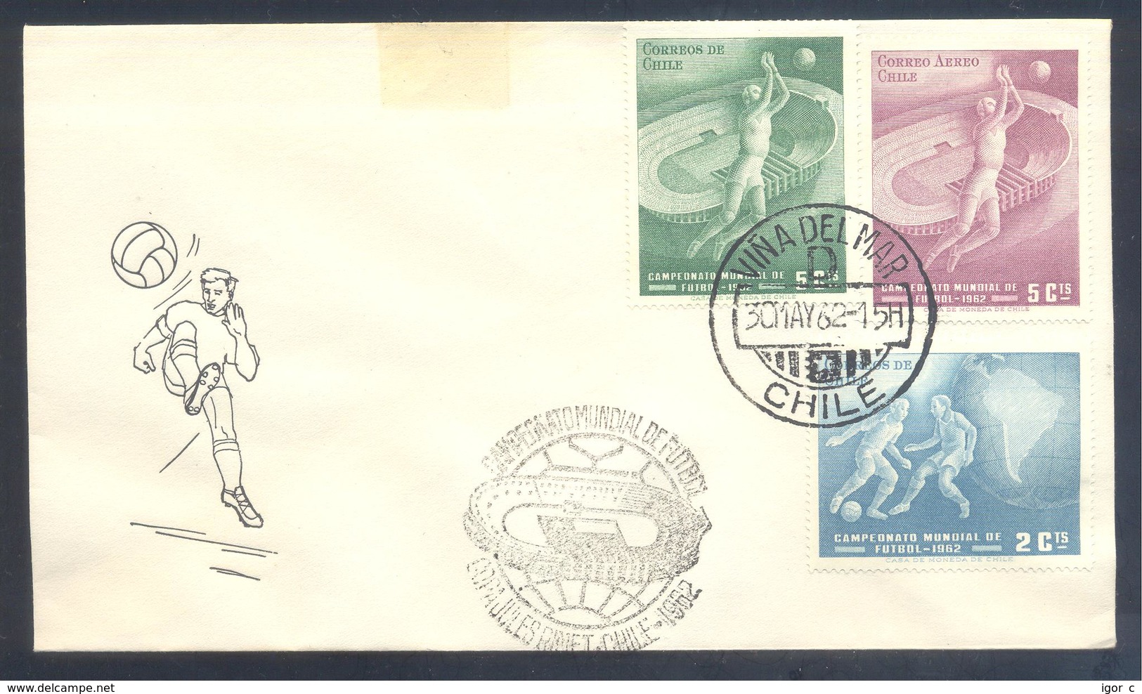 Chile 1962 Cover: Football Fussball Soccer Calcio; FIFA World Cup 1962; Weltmeisterschaft; Coupe Del Monde; Mundial - 1962 – Chile