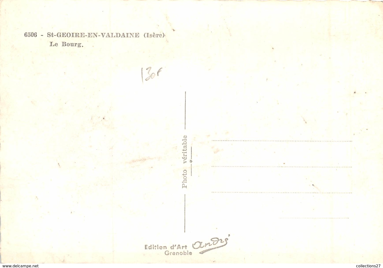 38-SAINT-GEOIRE-EN-VALDAINE- LE BOURG - Saint-Geoire-en-Valdaine