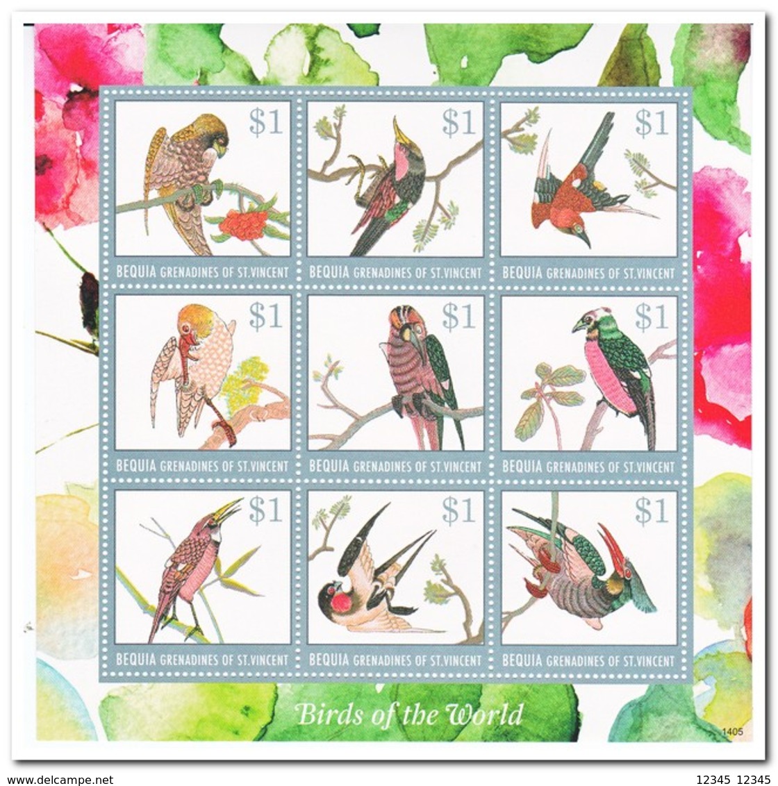 Bequia 2014, Postfris MNH, Birds - St.Vincent E Grenadine