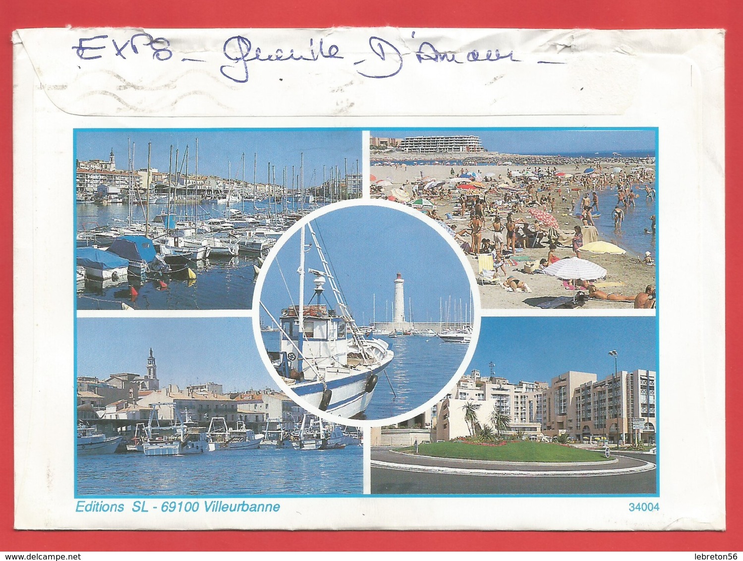 Enveloppe Timbrée Ville De SETE Hérault  Voir Photo - Lettres & Documents