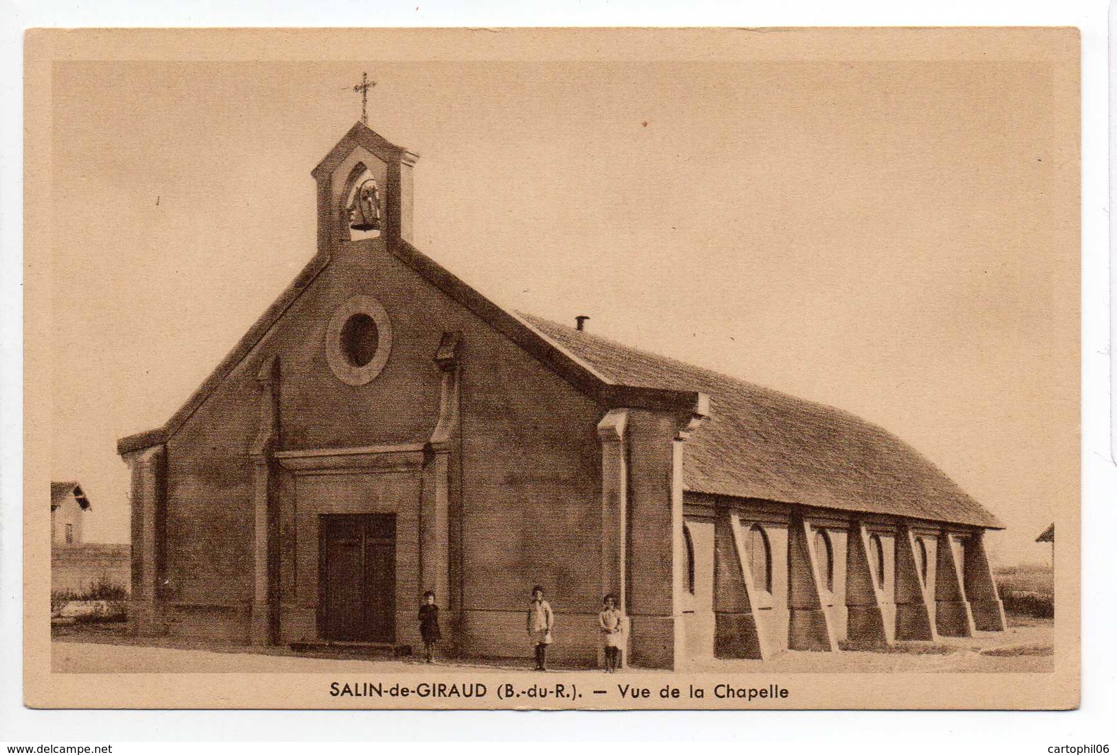 - CPA SALIN-DE-GIRAUD - Vue De La Chapelle (avec Personnages) - Edition DUMUNIER - - Other & Unclassified