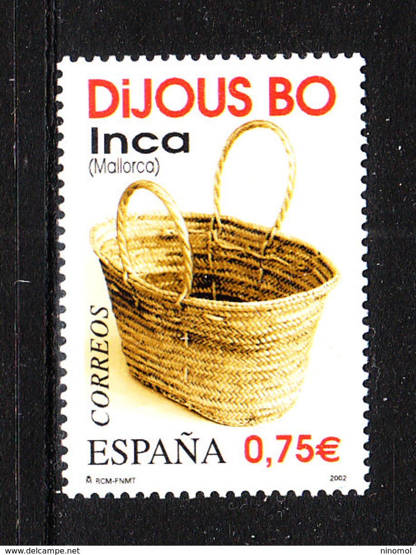 Spagna  - 2002. Confezioni: Paniere In Vimini. Packaging: Wicker Basket MNH - Textile