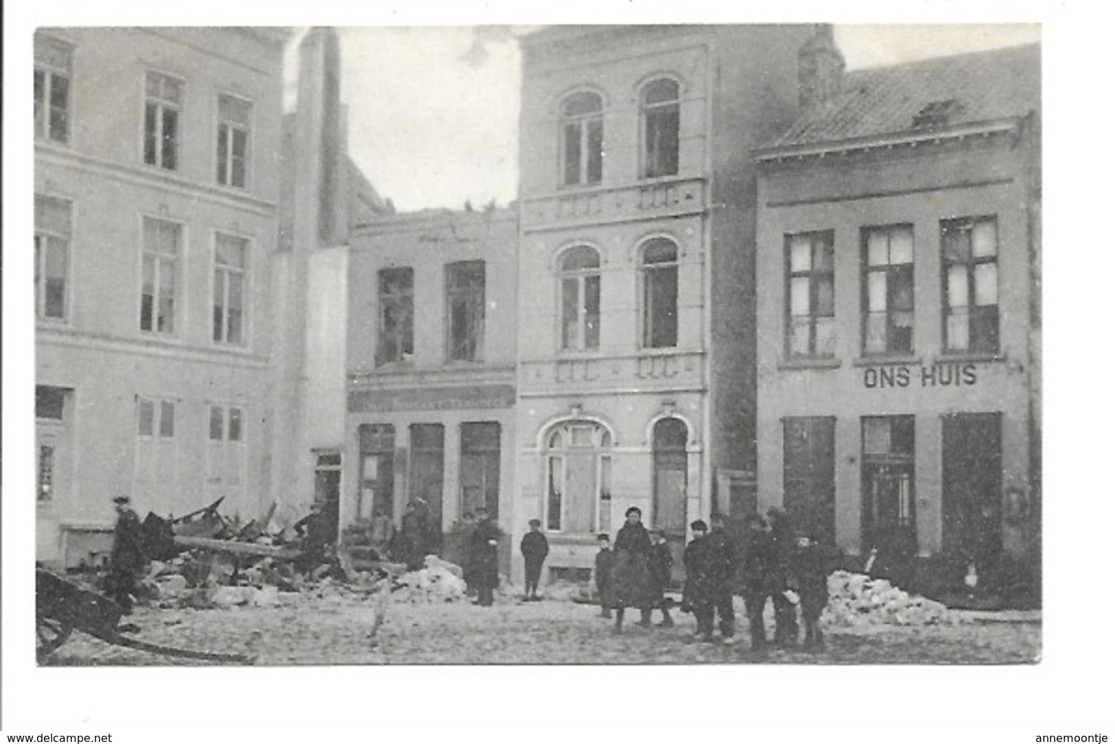 Oostende - Oude Minne Plaats, Le 22 Mars 1918. Effet D'un Obus. - Oostende