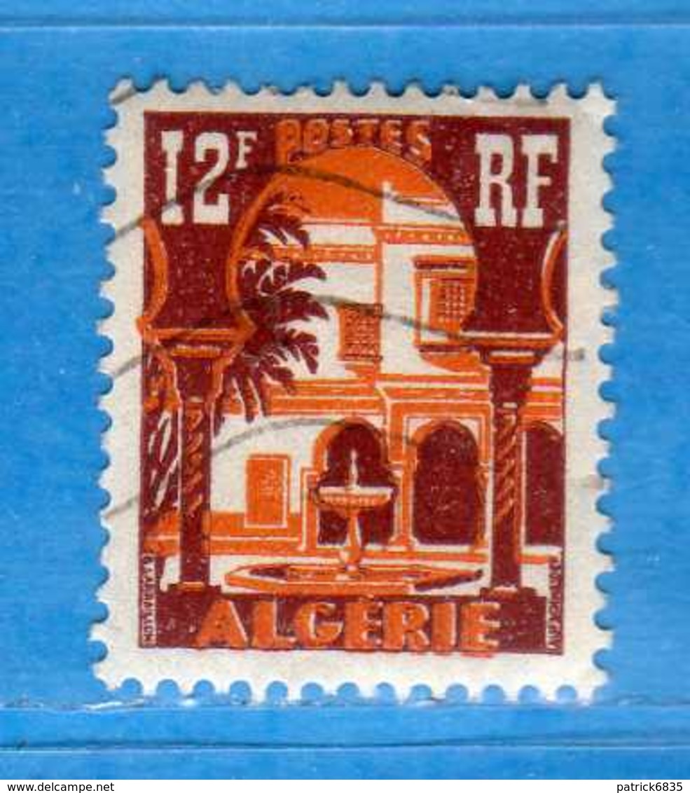(Us3) ALGERIA - ALGERIE °- 1954-55 - Yvert. N° 313B. Oblitéré .  Vedi Descrizione - Gebruikt