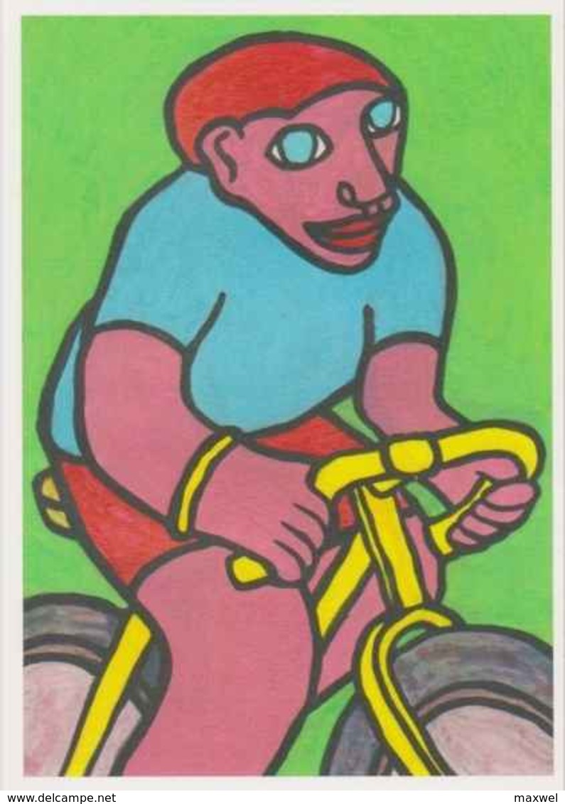 Cpm ERGON - Homme  à Bicyclette - Vélo - Cyclisme - Illustrateurs - Illustrateur - Ergon