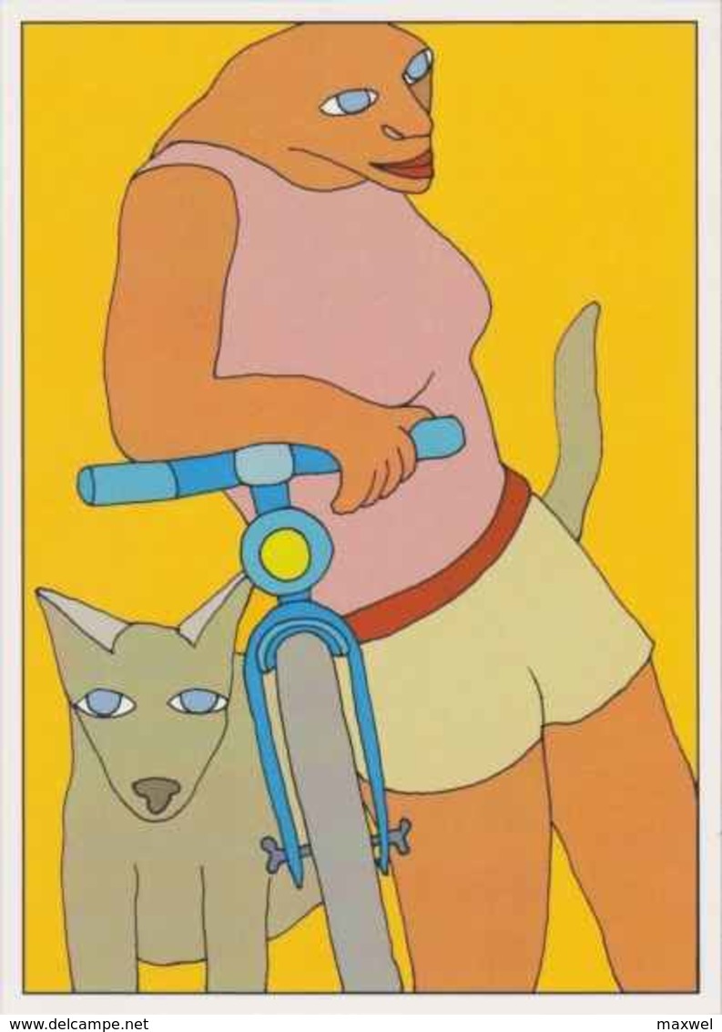 Cpm ERGON - Femme à Bicyclette - Vélo - Cyclisme - Illustrateurs - Illustrateur - Ergon