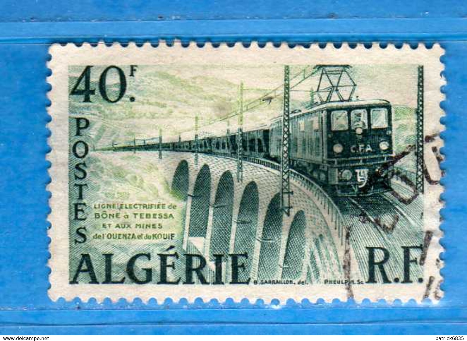 (Us3) ALGERIA - ALGERIE °- 1956-58 - Yvert. N° 340. Oblitéré .  Vedi Descrizione - Usati