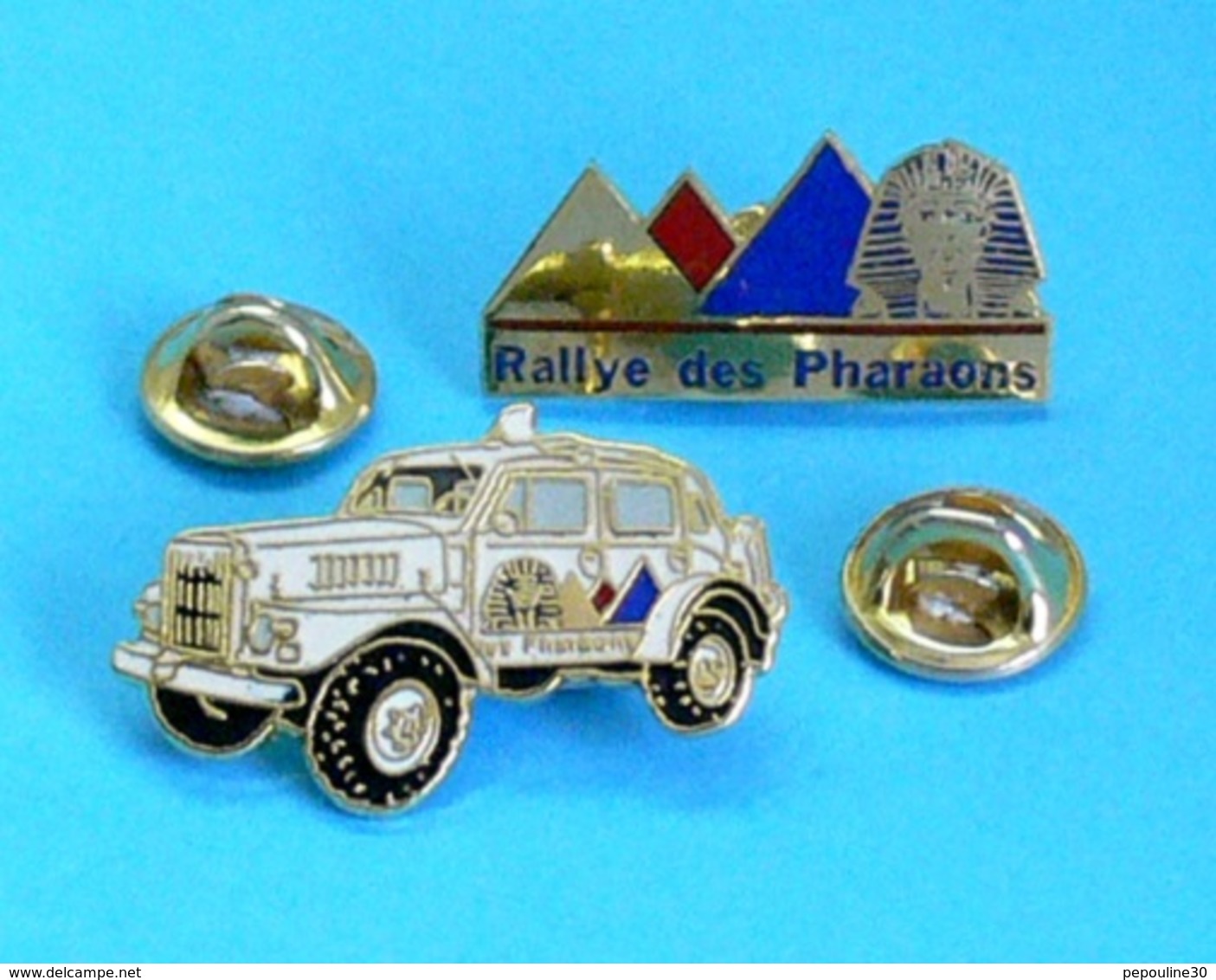 2 PIN'S //  ** RALLYE-RAID DES PHARAONS ** . (Démons & Merveilles) - Rallye