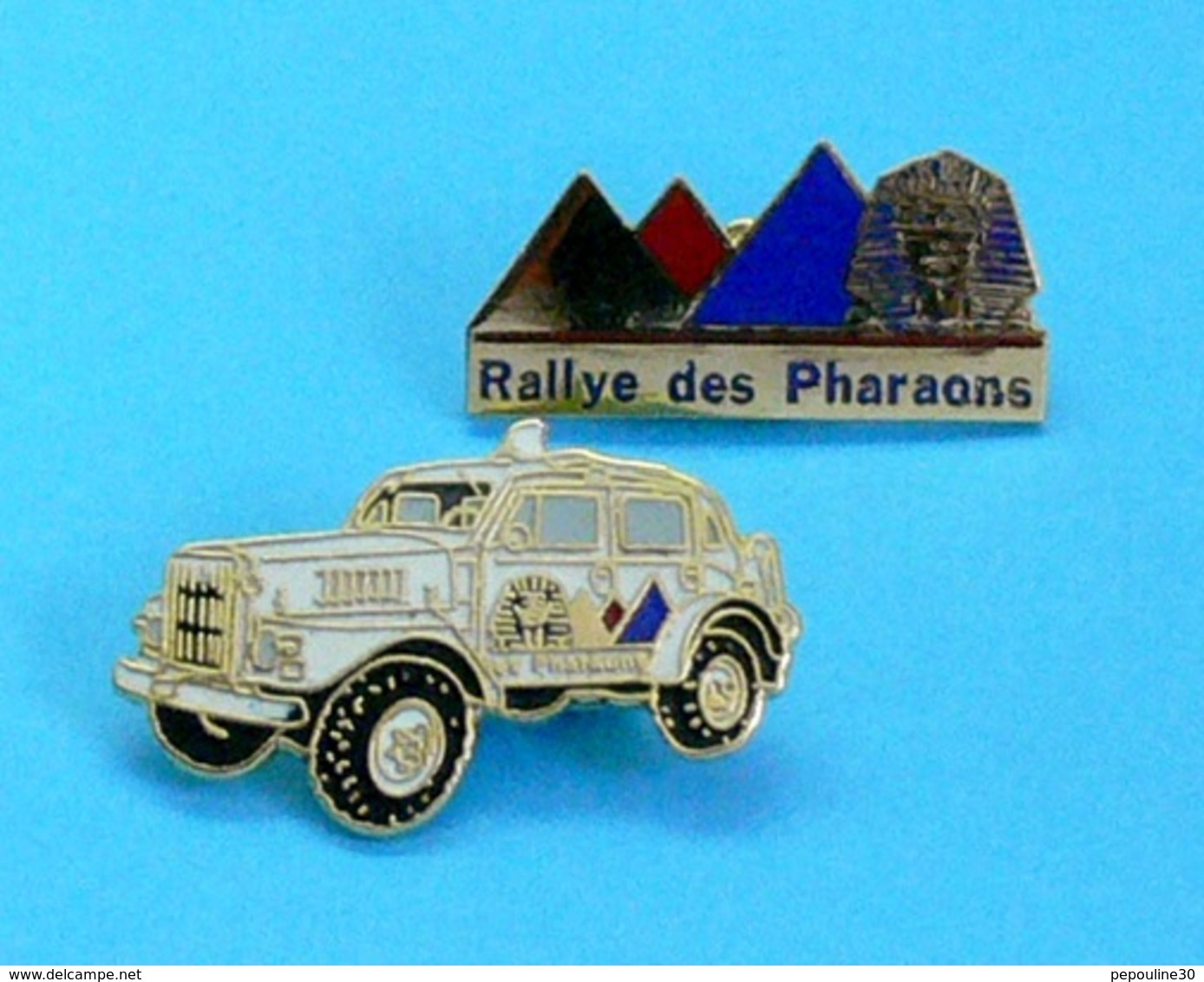 2 PIN'S //  ** RALLYE-RAID DES PHARAONS ** . (Démons & Merveilles) - Rallye