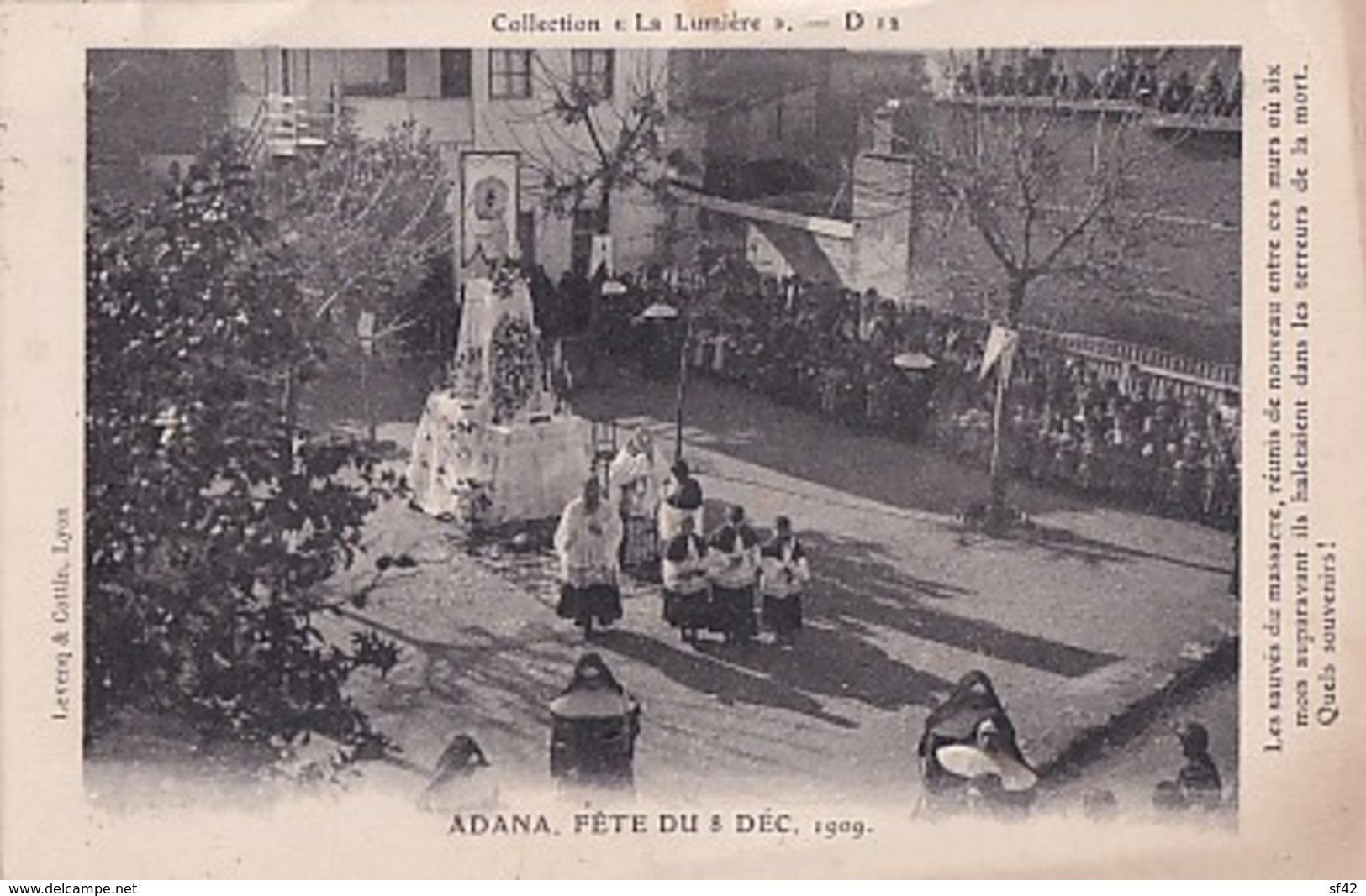 ADANA          FETE DU 8 DEC 1909 - Turchia