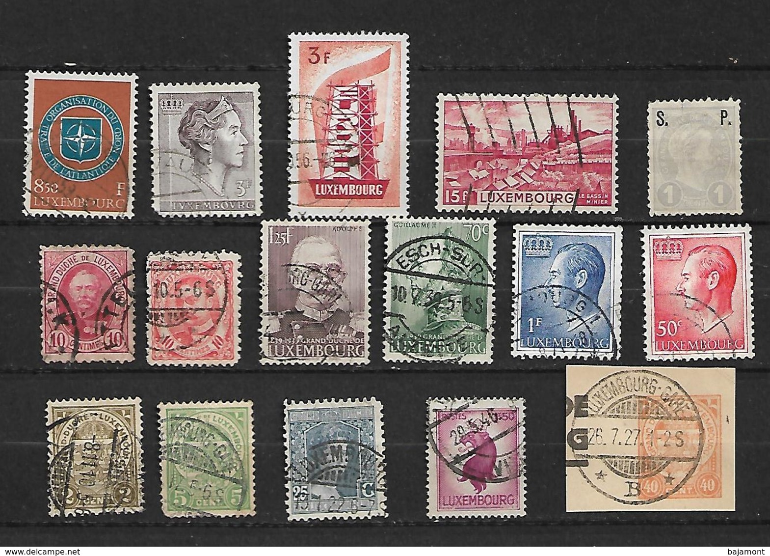 TIMBRES DU LUXEMBOURG. LOT DE 16. VALEUR ?? - Altri & Non Classificati