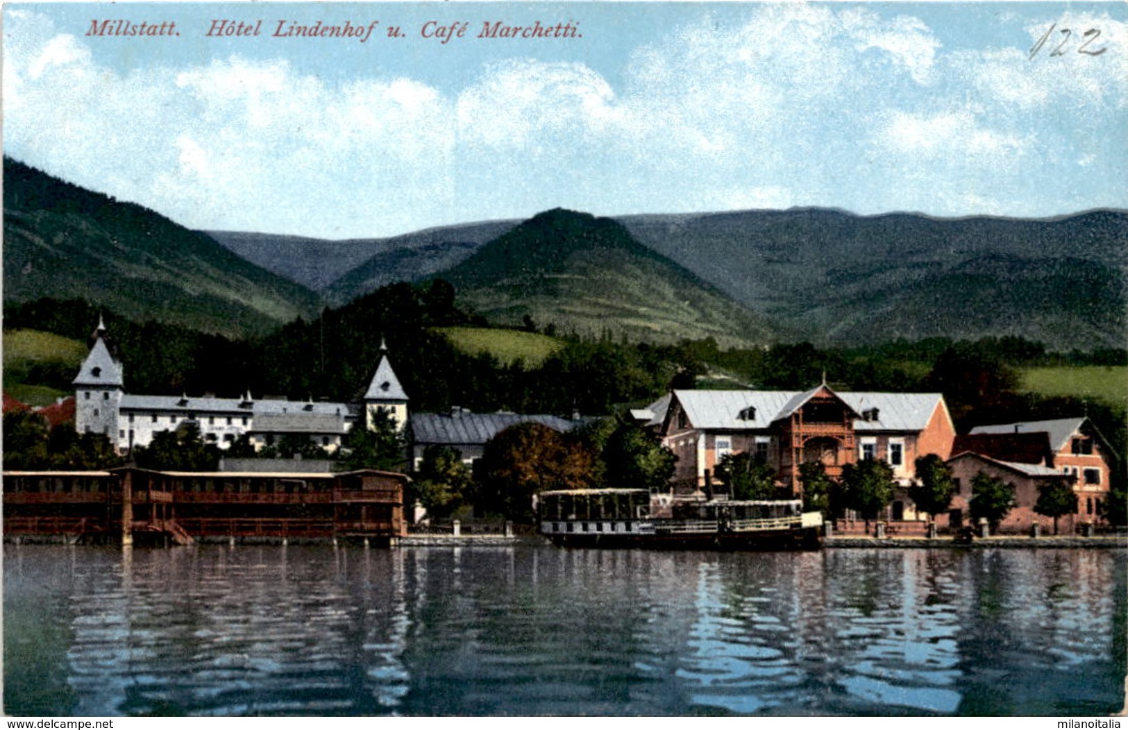 Millstatt - Hotel Lindenhof U. Café Marchetti (2211) * 1911 - Millstatt