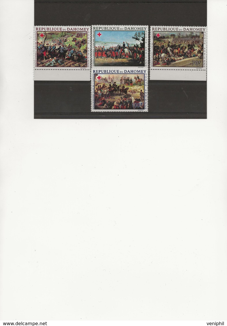 DAHOMEY -CROIX ROUGE- POSTE AERIENNE N° 81 A 84 NEUF SANS CHARNIERE - TB - ANNEE 1968 - Unused Stamps