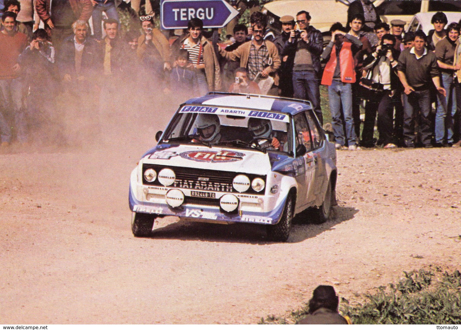 Fiat Abarth 124  -  Pilote: Markku Alen - Rallye San Remo 1975 - Carte Postale - Rallyes