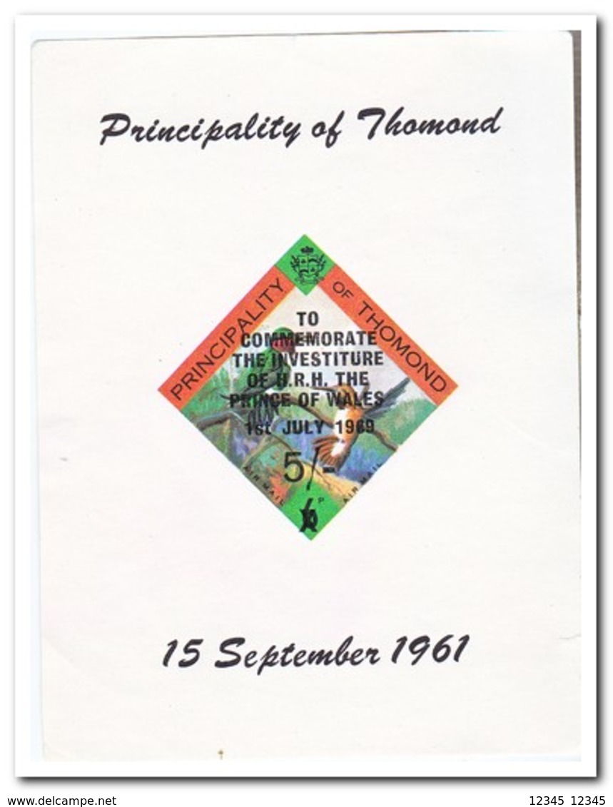 Principality Of Thomond 1961, Postfris MNH, Birds ( No Gum ) - Andere & Zonder Classificatie