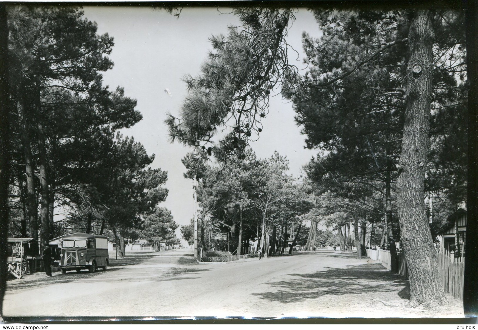 Epreuve Photographique M.Berjaud (tito) 33 Entrée De Montalivet Sur Mer Tube Citroen - Lieux