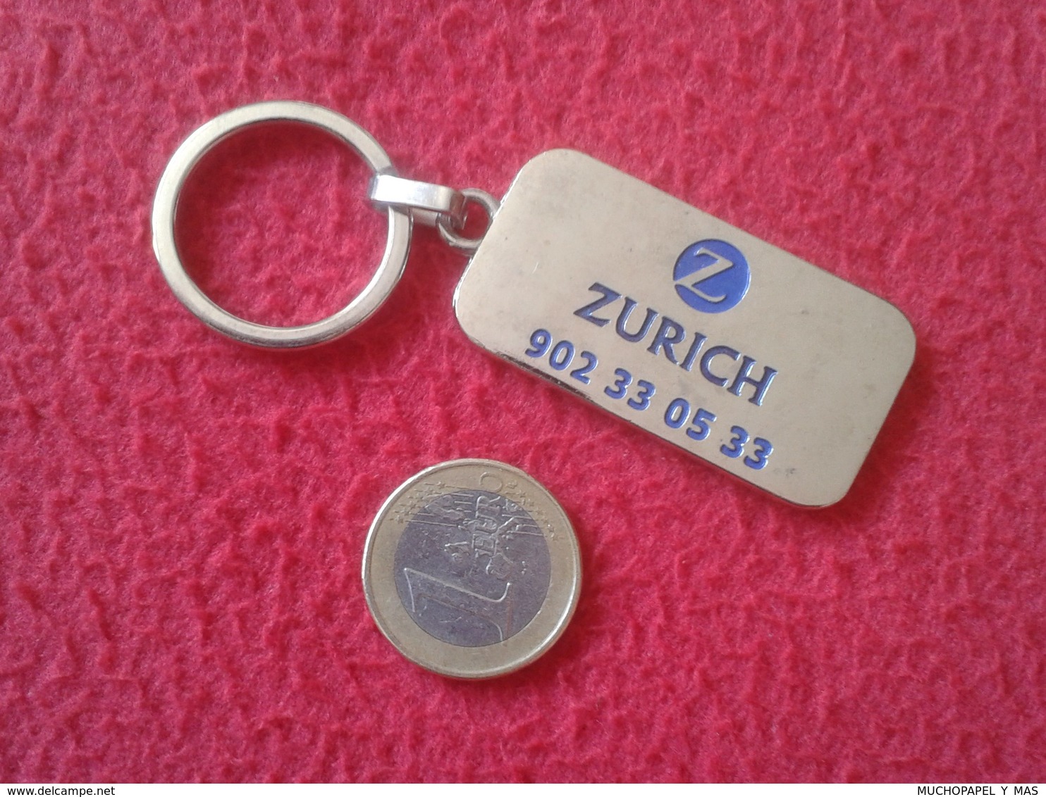 SPAIN ESPAGNE ESPAÑA LLAVERO KEYRING KEYCHAIN PORTE-CLÉS ZURICH SEGUROS SEGURO INSURANCE ASSURANCE VE FOTOS -DESCRIPCIÓN - Autres & Non Classés