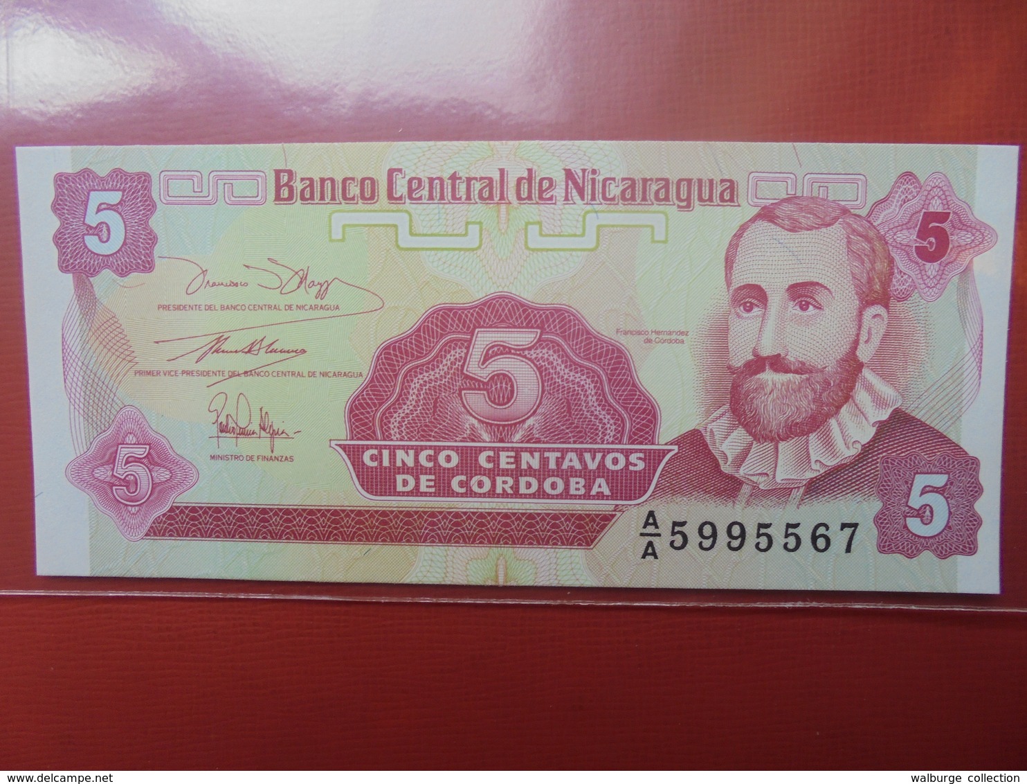 NICARAGUA 5 CENTAVOS 1991 PEU CIRCULER/NEUF - Nicaragua