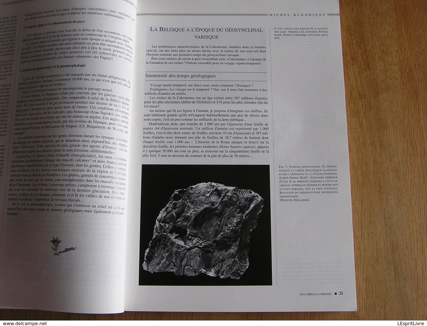 DE LA MEUSE A L ARDENNE N° 16 Régionalisme La Calestienne Wellin Han Grotte Couvin Wancennes Givet Archéologie Minéraux