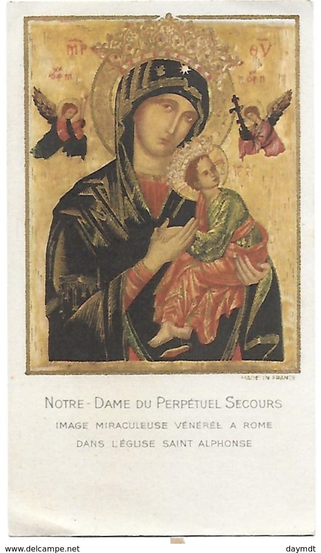 E16-Prière à Notre-Dame Du Perpetuel-Secours - Religion & Esotericism
