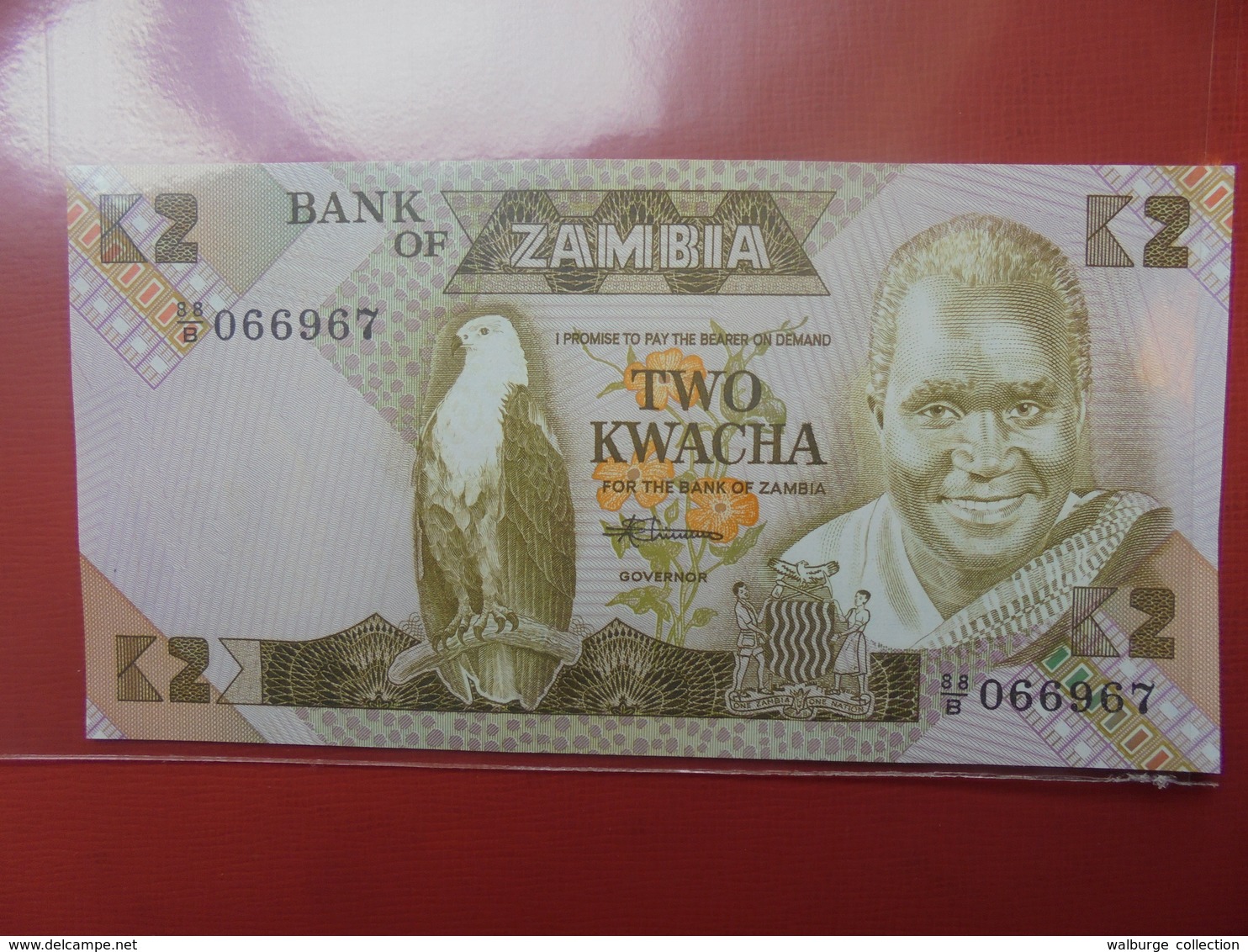 ZAMBIE 2 KWACHA 1980-88 PEU CIRCULER/NEUF - Zambie