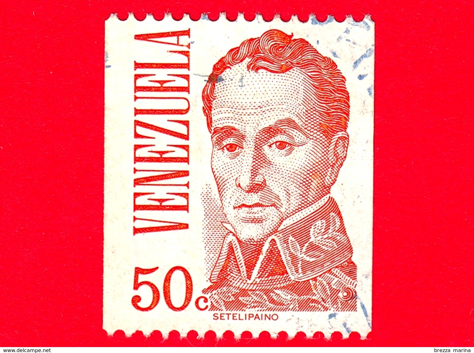 VENEZUELA - Usato -  1978 - Simón Bolívar (1783-1830) - 50 C - Venezuela