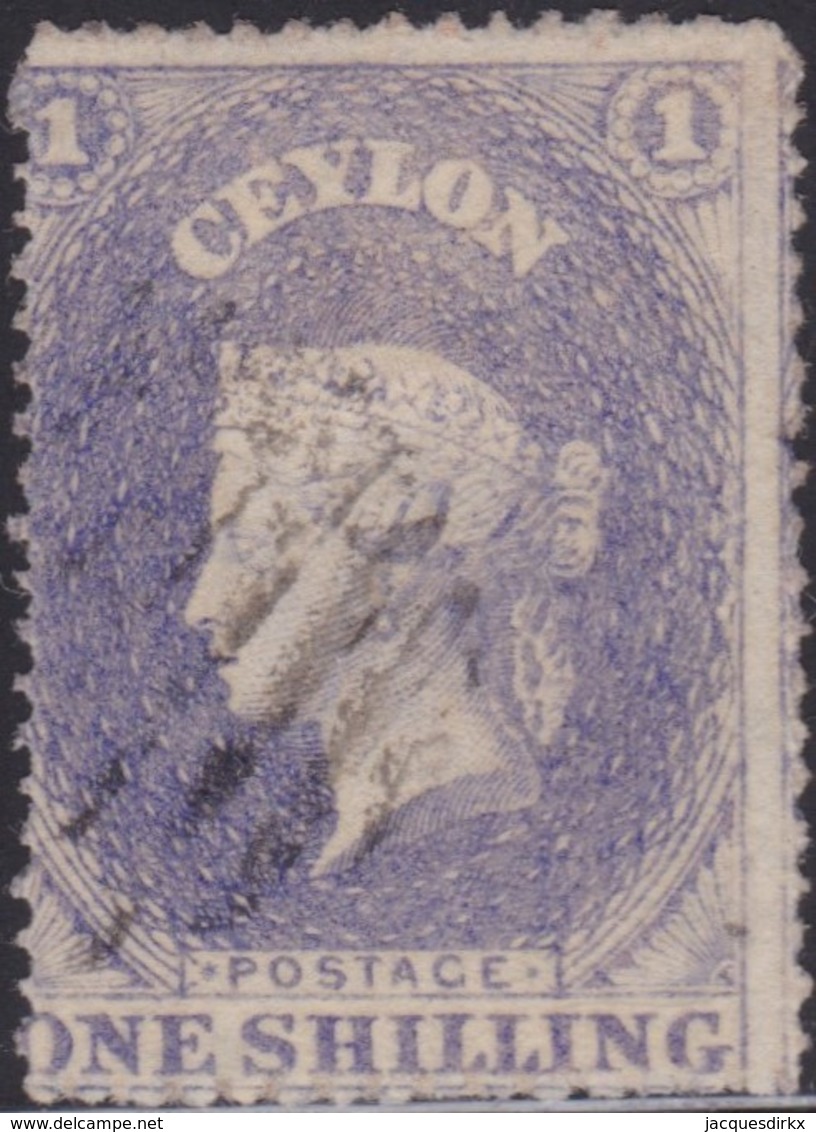 Ceylon    .   SG  .   26       .  O      .    Gebruikt       .   /    .   Cancelled - Ceylon (...-1947)