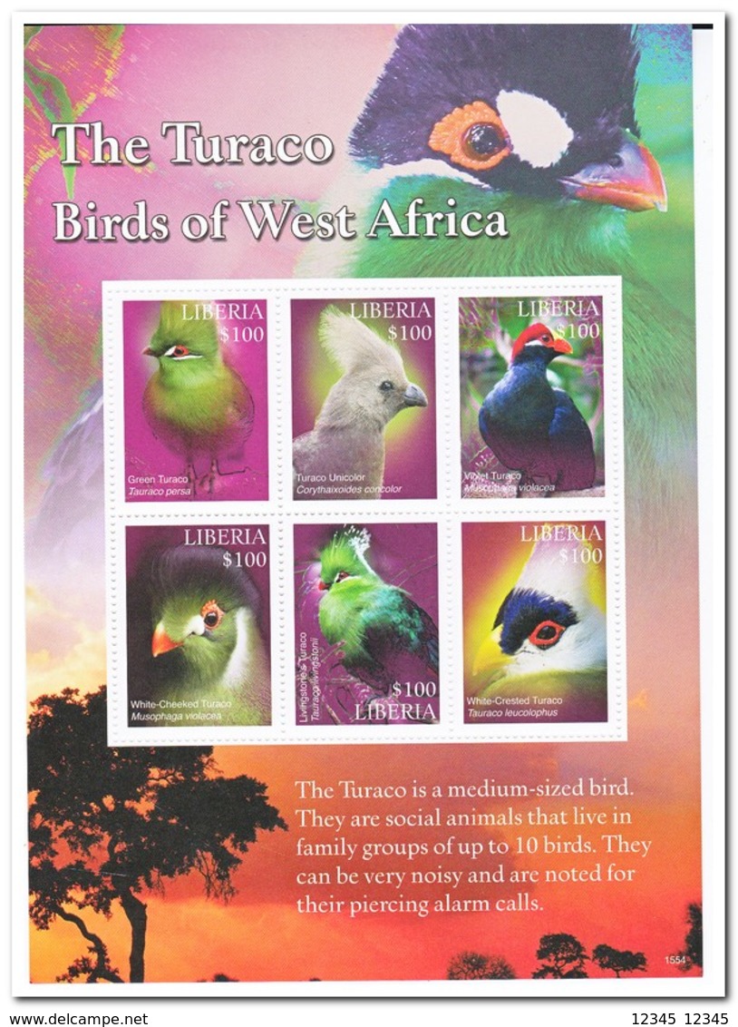 Liberia 2016, Postfris MNH, Birds - Liberia