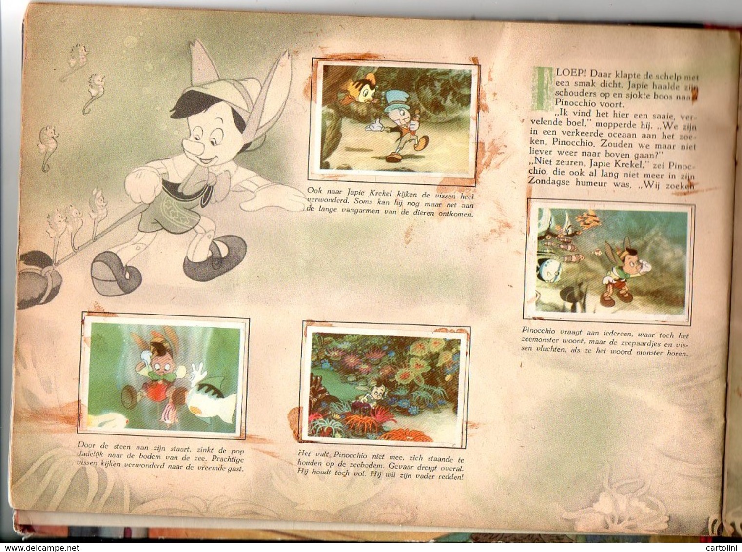 Walt Disney Pinocchio  Album Volledig Complet   Uitg. Weekblad Margriet  26 Blz - Autres & Non Classés