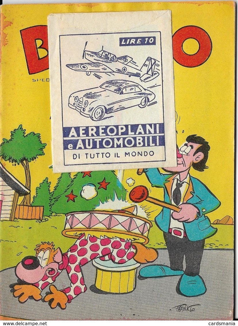 BUSTINA AEROPLANI E AUTOMOBILI ALLEGATA AL GIORNALINO BINGO - Altri & Non Classificati