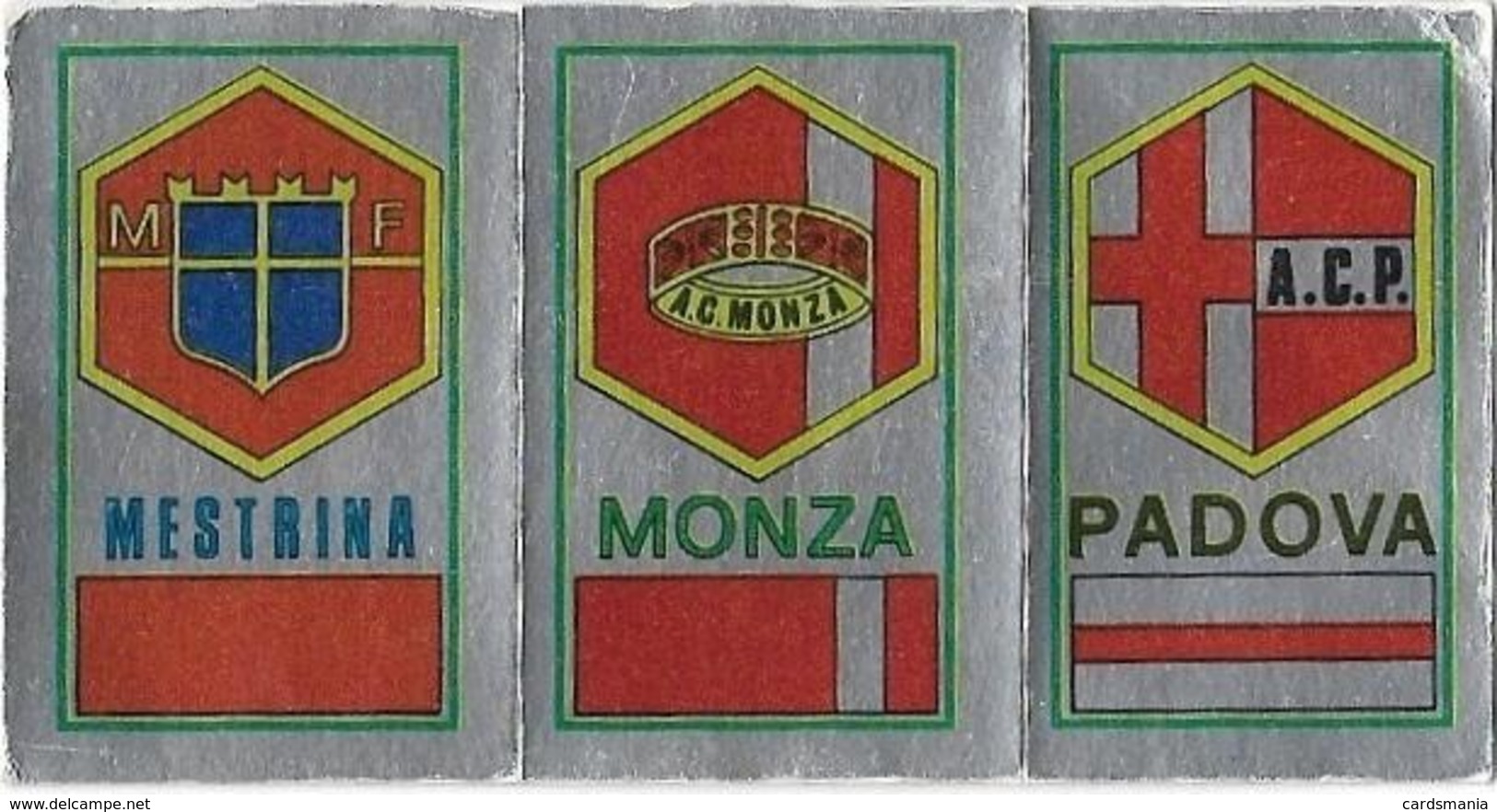 SCUDETTO MESTRINA-MONZA-PADOVA PANINI 1974/75 N° 603 Con Velina - Edizione Italiana