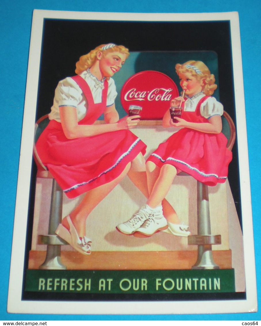 Coca Cola Pubblibità CARTOLINA Non Viaggiata Riproduzione COKE 1997 - Pubblicitari