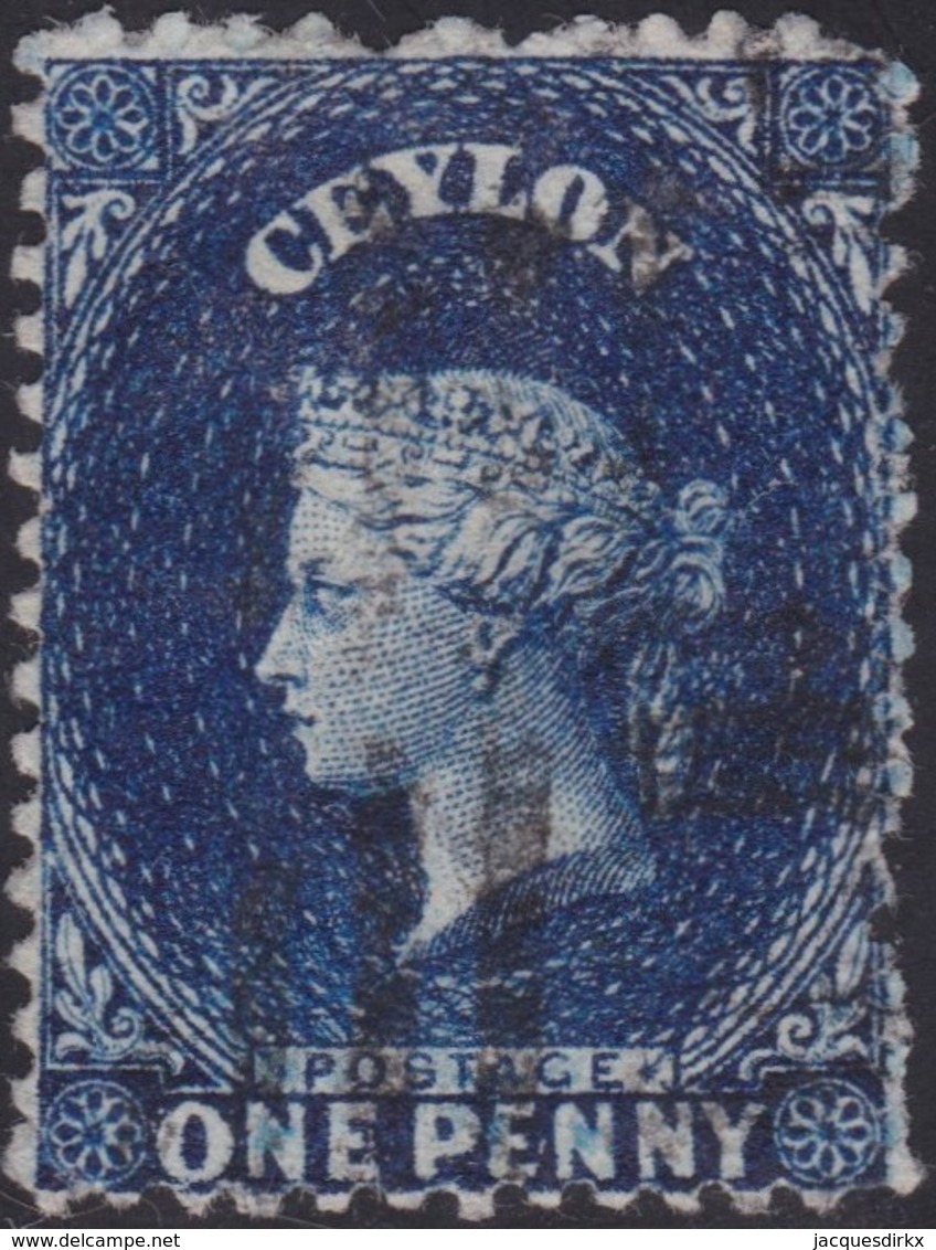 Ceylon    .   SG  .   63b       .  O      .    Gebruikt       .   /    .   Cancelled - Ceylon (...-1947)